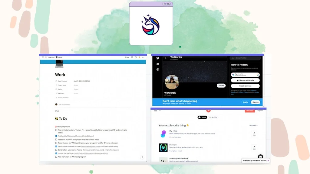 Browser Unicorn screenshot 2 of 3