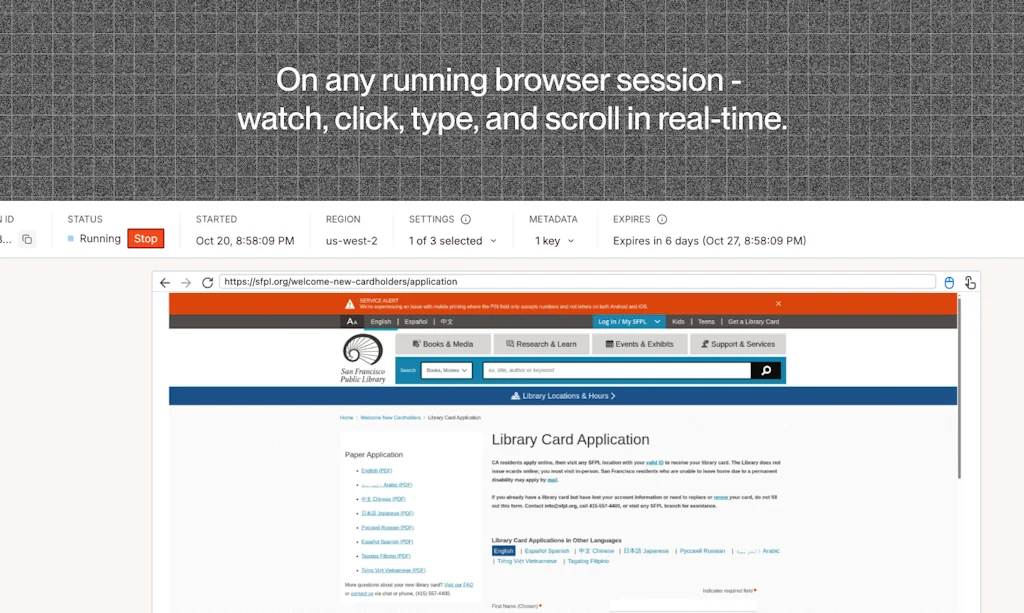 Browserbase screenshot 2 of 3