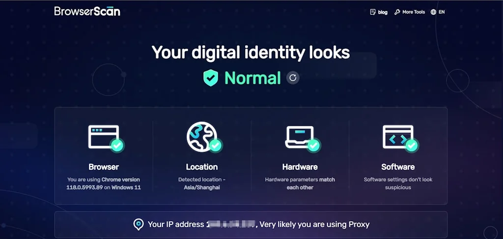 BrowserScan screenshot 1 of 6