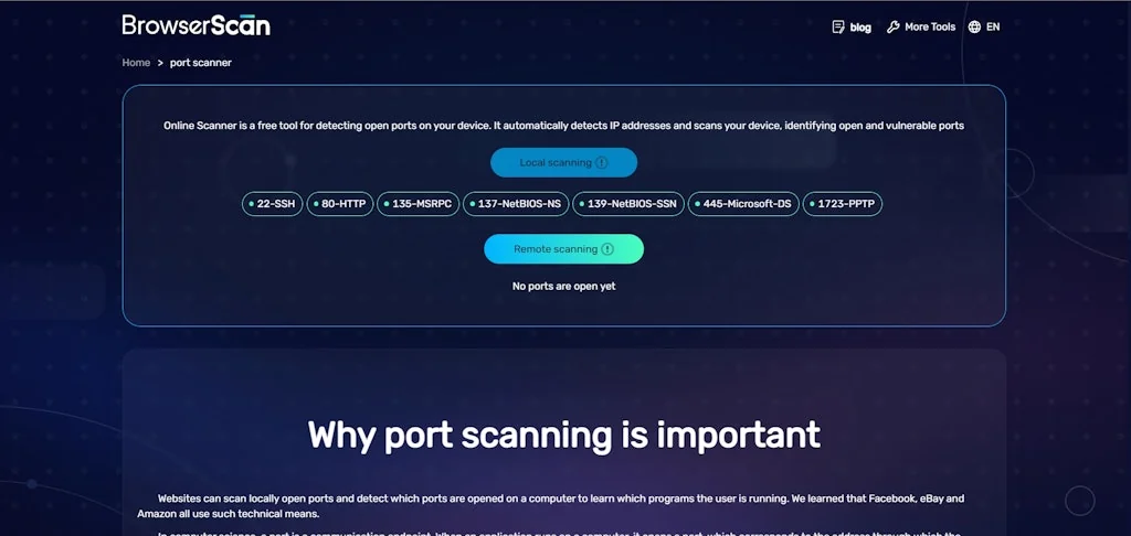 BrowserScan screenshot 6 of 6