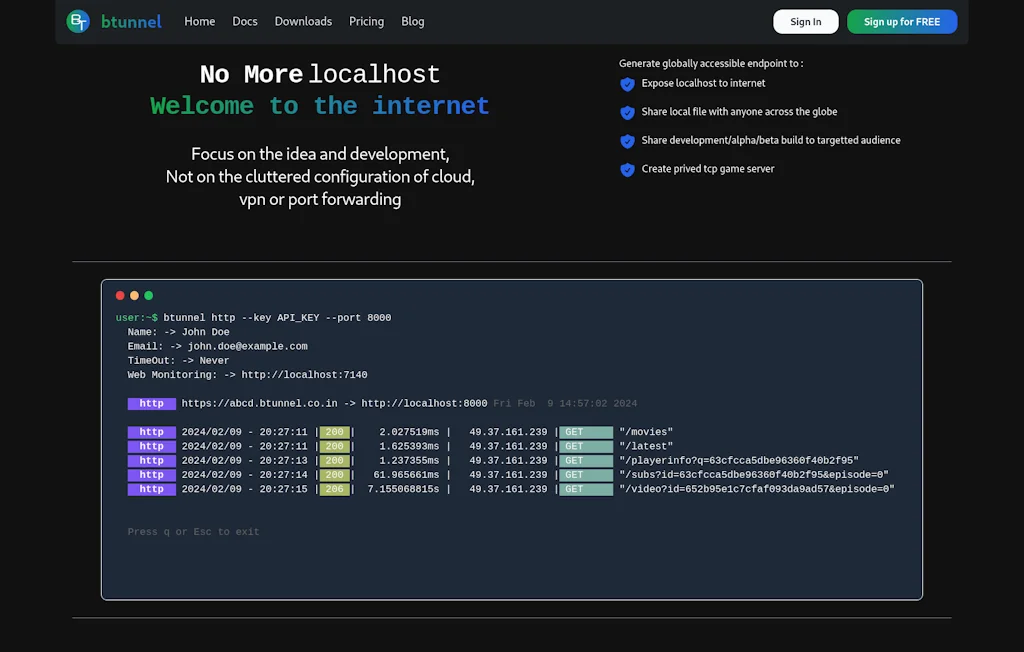 btunnel screenshot 1 of 6