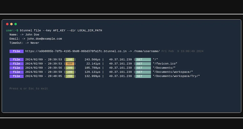 btunnel screenshot 5 of 6