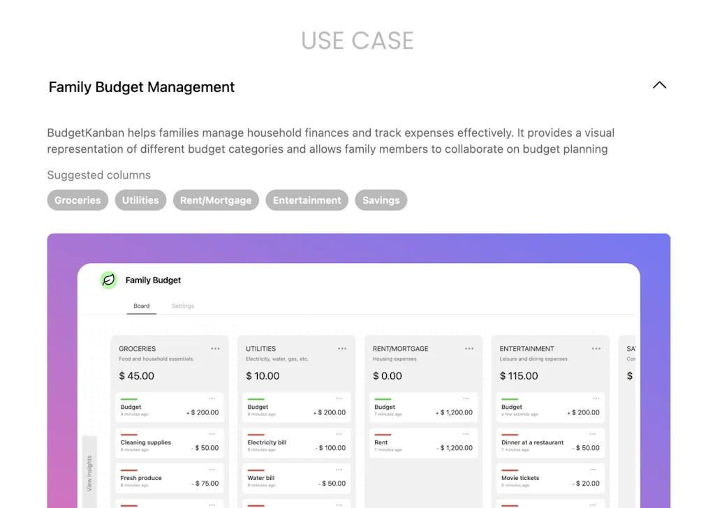 Budget Kanban screenshot 4 of 6