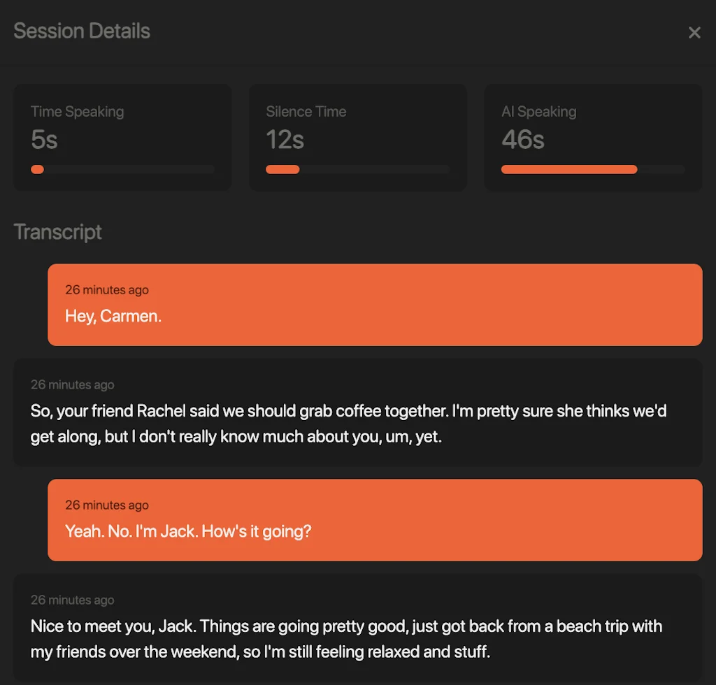 Build Social Skills with AI Voice Dates screenshot 5 of 6