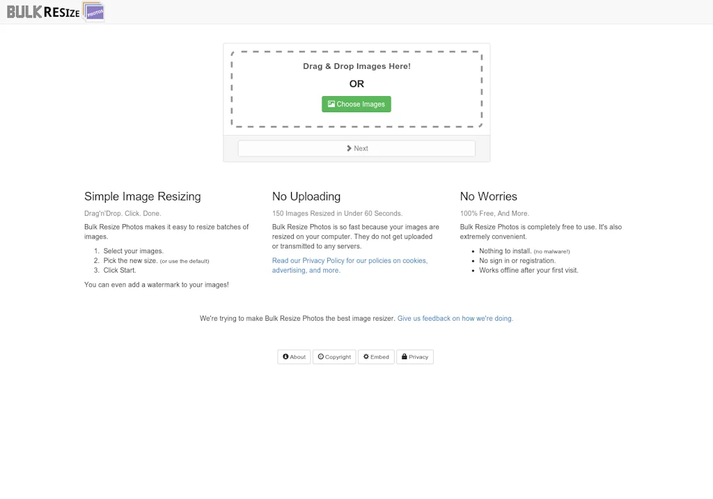 Bulk Resize Photos logo