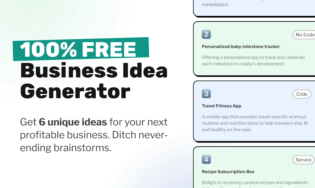 Business Ideas Generator screenshot 1 of 3