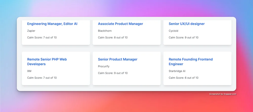 Calm Jobs screenshot 3 of 3