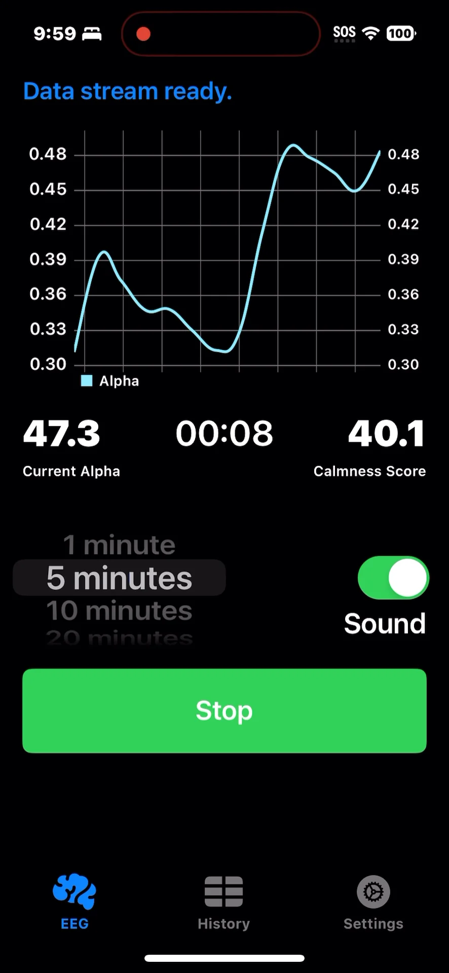 Calmness Meter screenshot 2 of 3