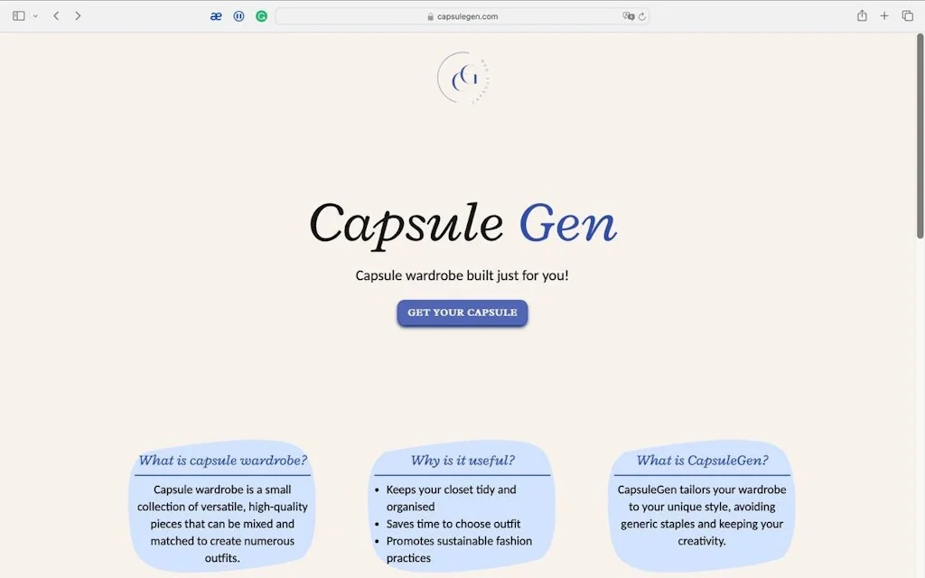 CapsuleGen screenshot 1 of 3