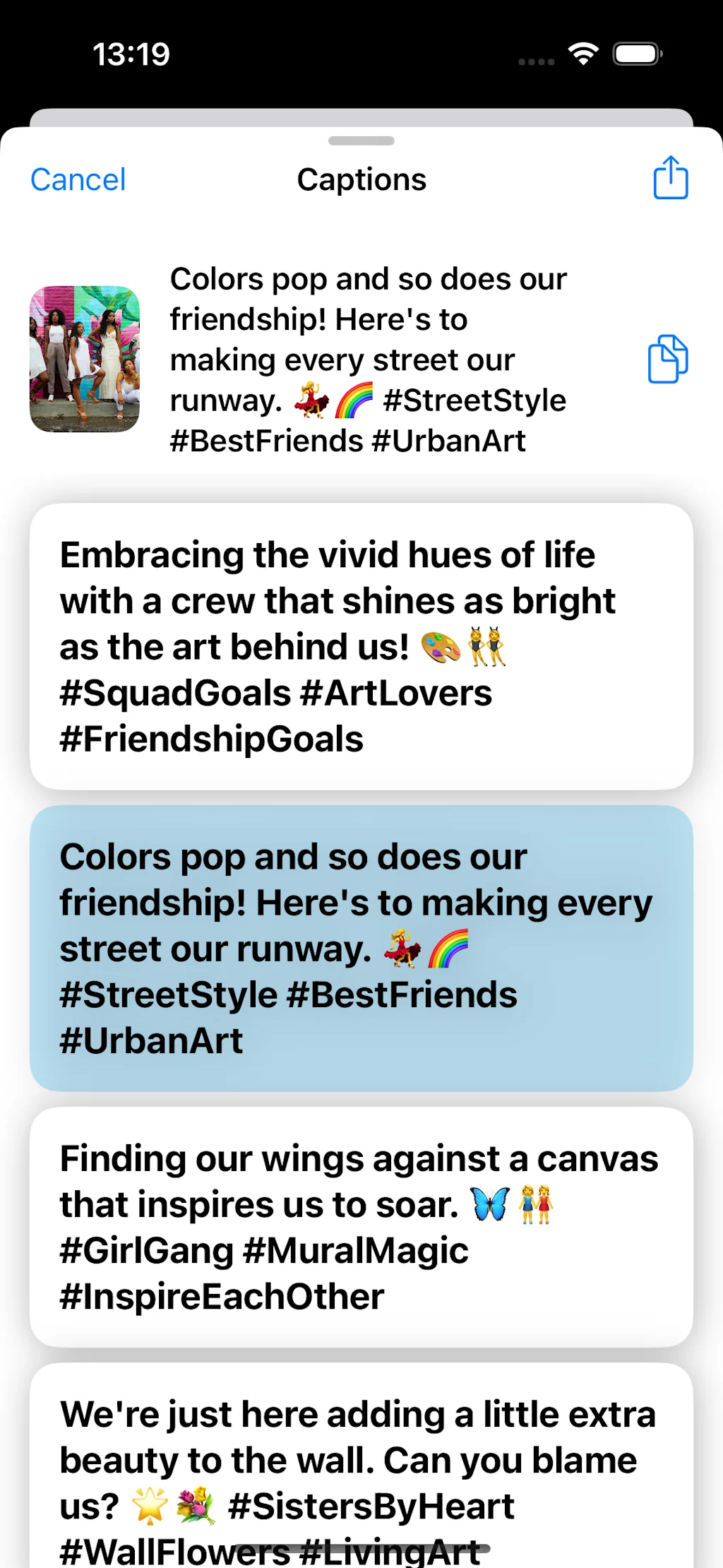 Captions for photos: Captioned screenshot 2 of 5