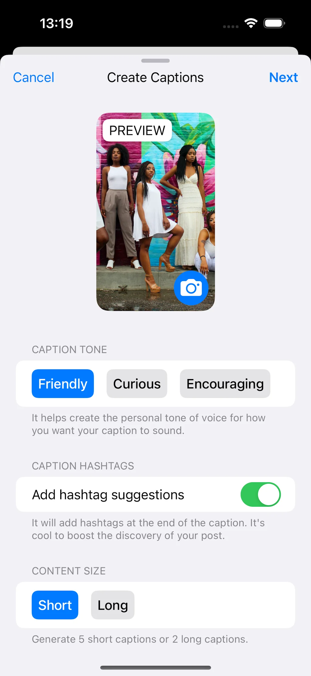 Captions for photos: Captioned screenshot 4 of 5