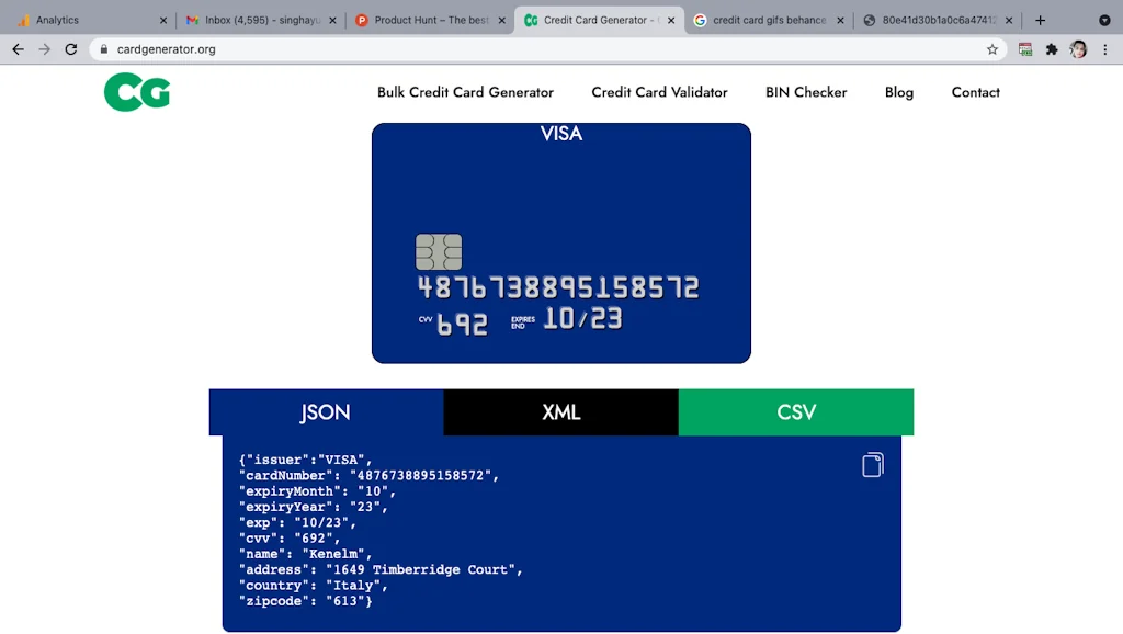 Card Generator screenshot 1 of 3