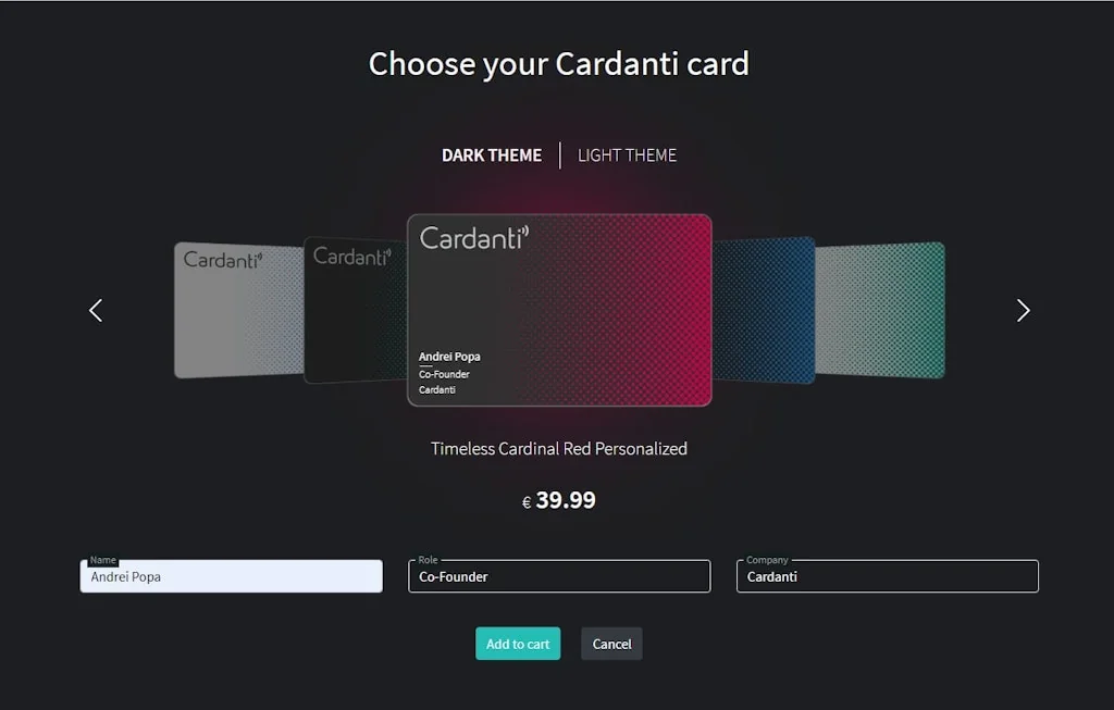 Cardanti Smart Business Card screenshot 8 of 8