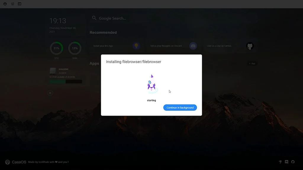 CasaOS screenshot 7 of 7