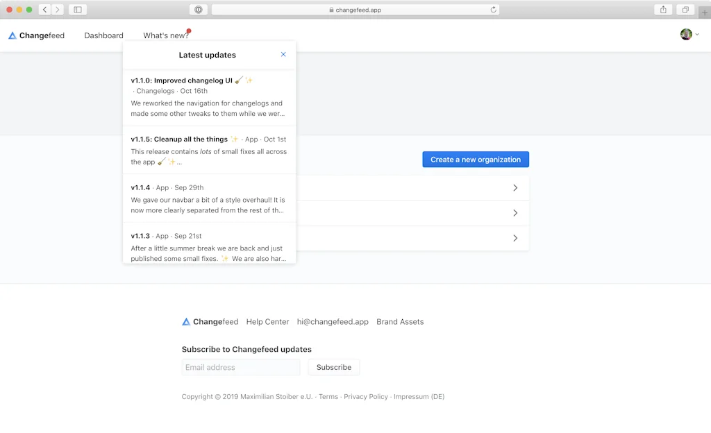 Changefeed screenshot 4 of 6
