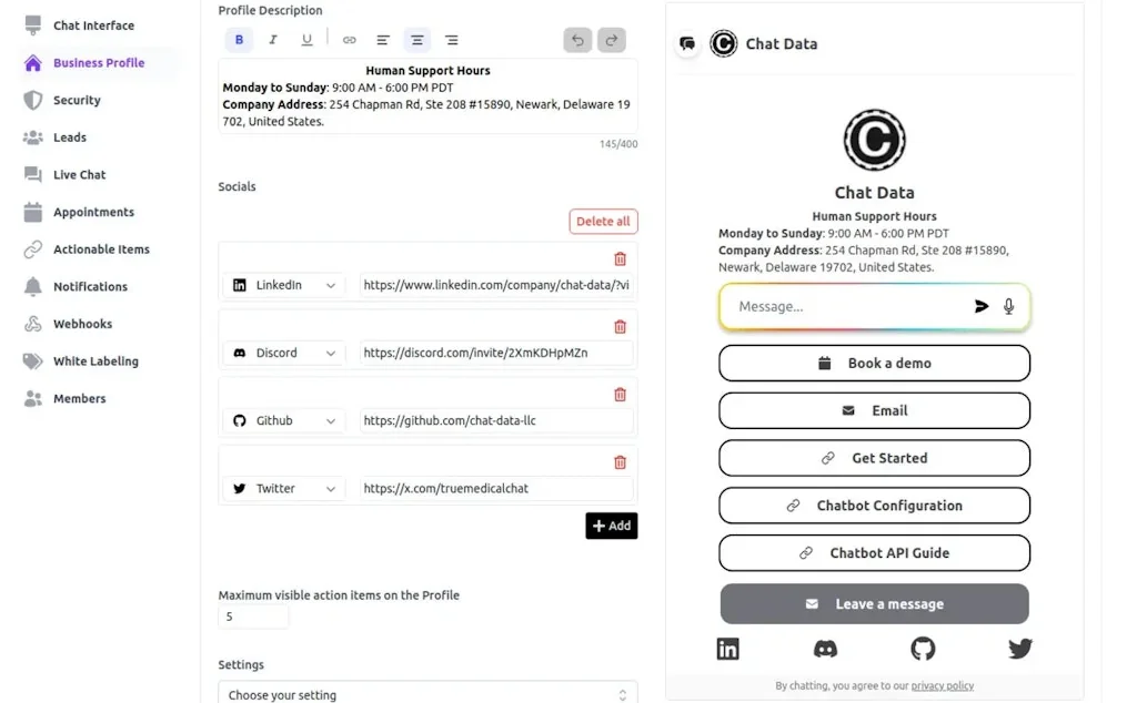 Chat Data screenshot 3 of 10