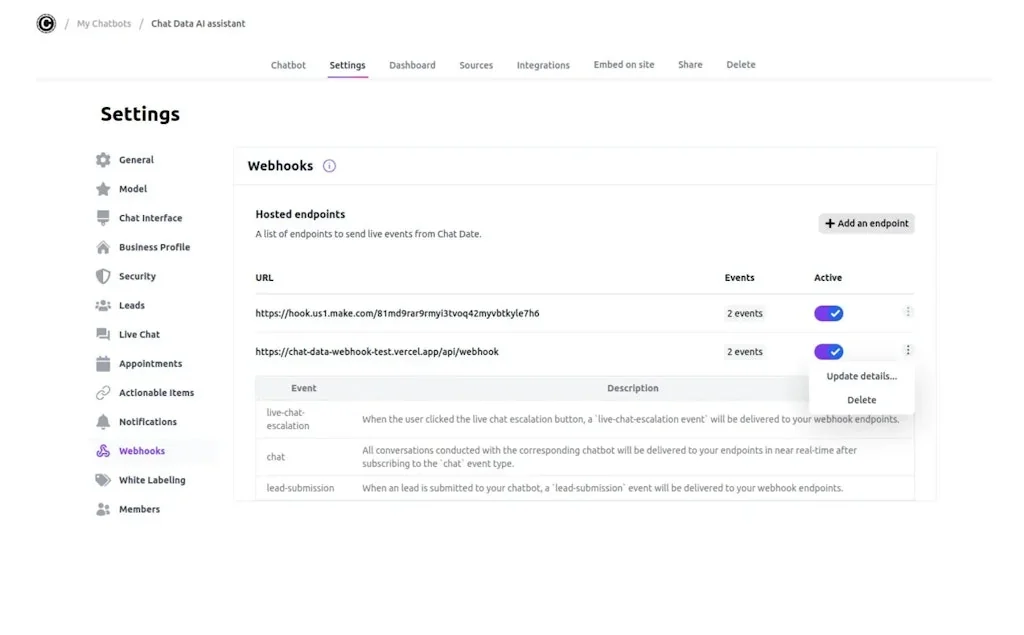 Chat Data screenshot 9 of 10