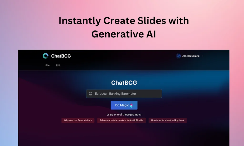 ChatBA: Generative AI for Slides screenshot 2 of 5