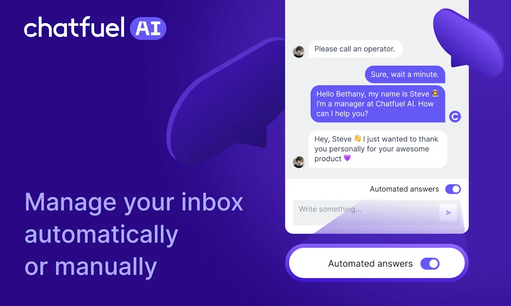 Chatfuel screenshot 6 of 9