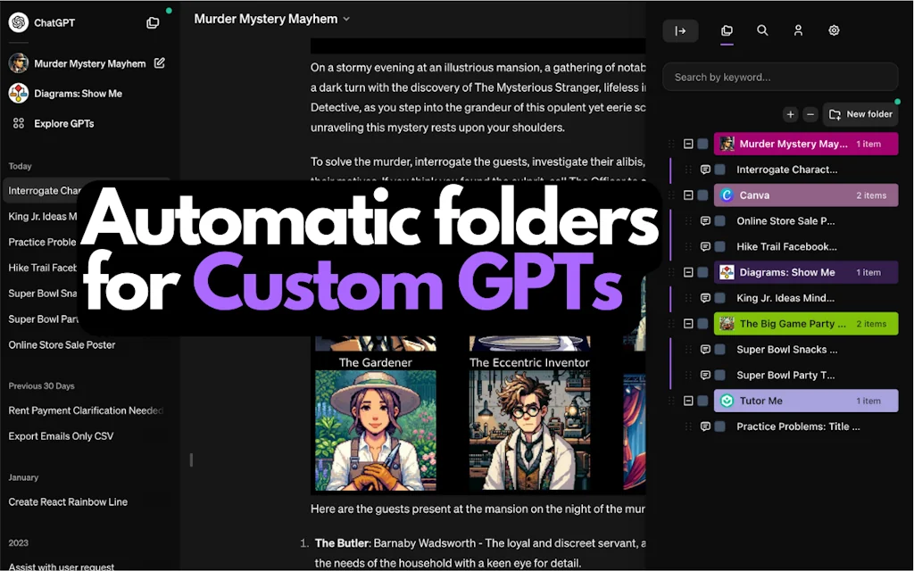ChatGPT Easy Folders screenshot 3 of 3