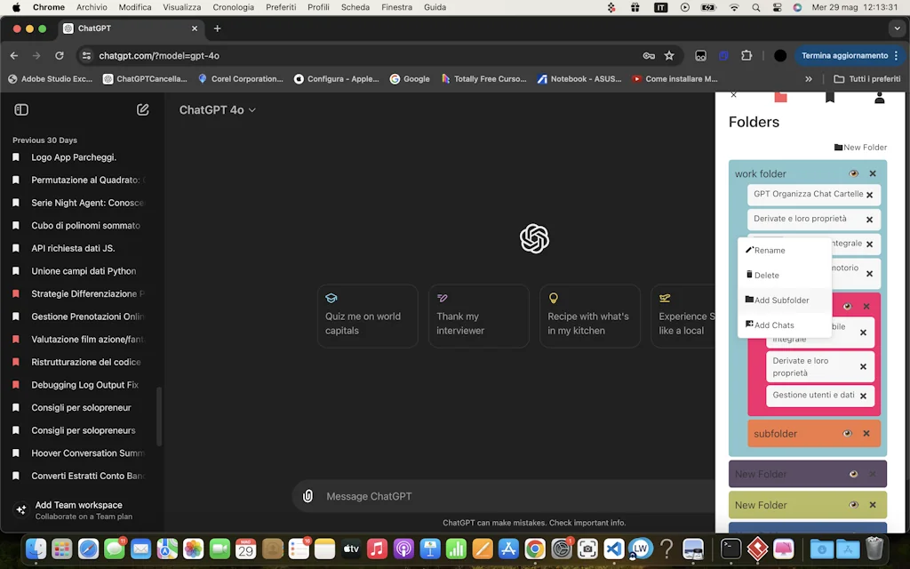 ChatGPT Folder Master screenshot 1 of 4