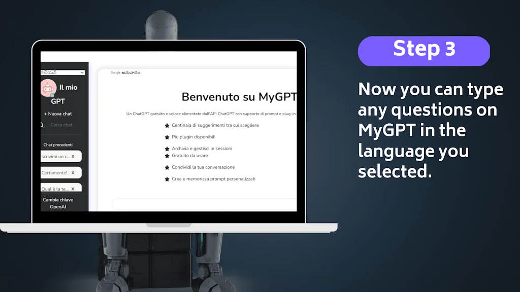 ChatGPT for non-english users screenshot 4 of 4