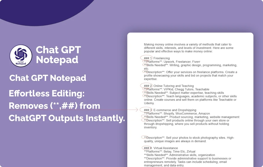 ChatGPT Notepad  screenshot 1 of 3