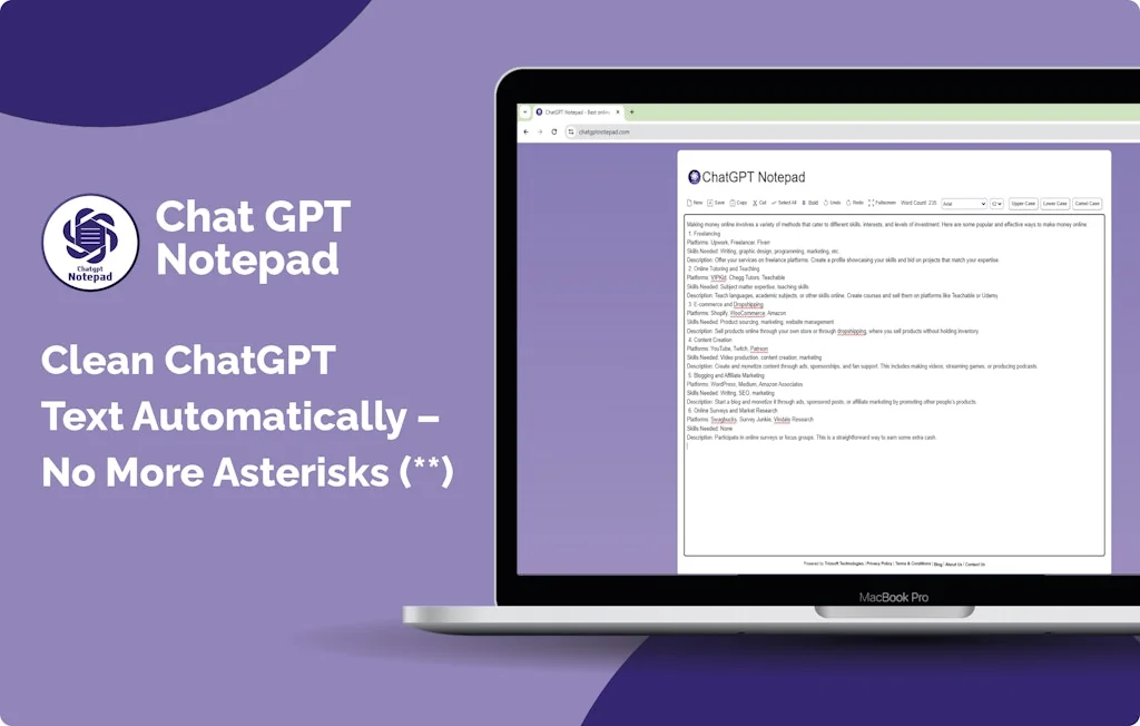 ChatGPT Notepad  screenshot 2 of 3