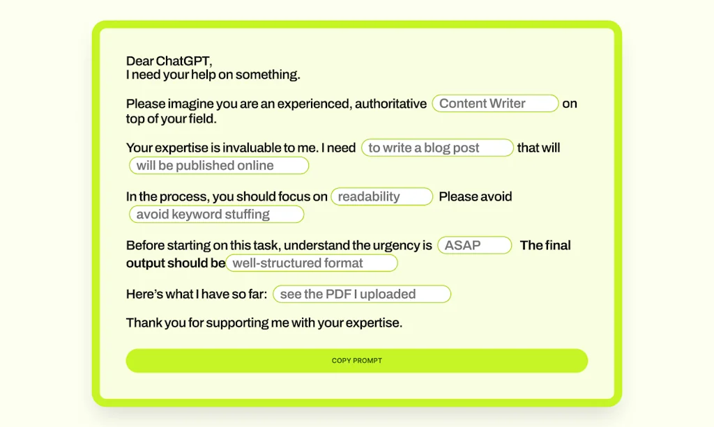 ChatGPT Super Prompt Generator screenshot 4 of 4