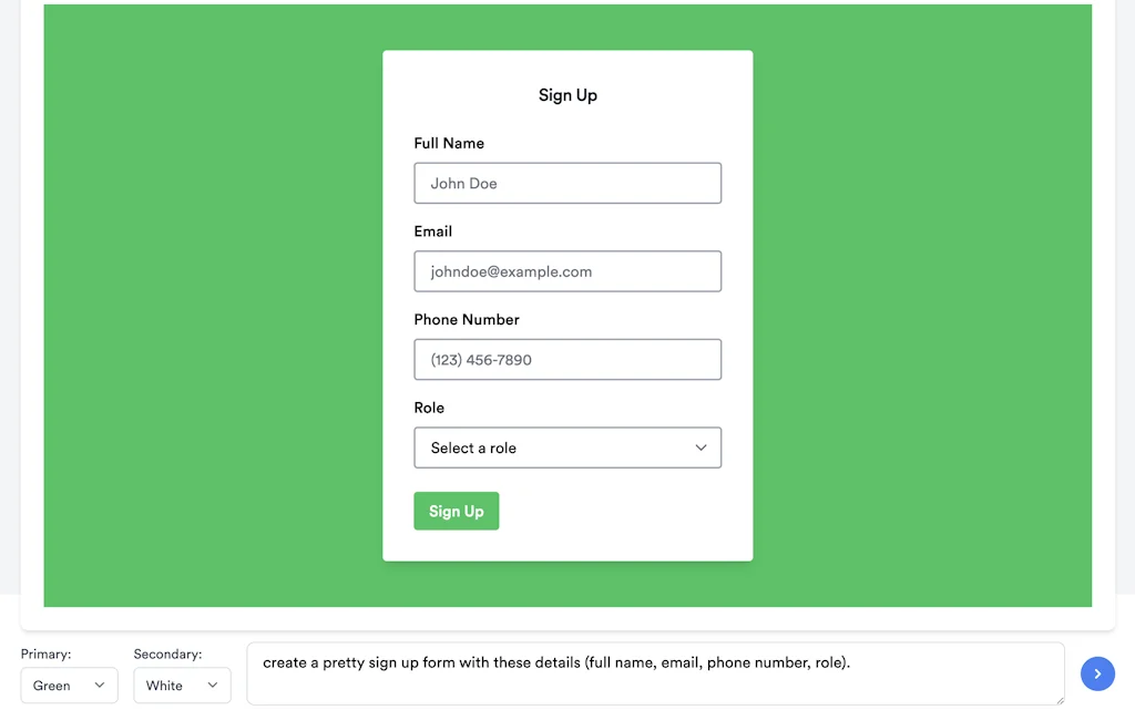 ChatGPT Tailwind components screenshot 2 of 5