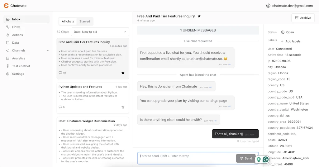 Chatmate.so screenshot 2 of 8