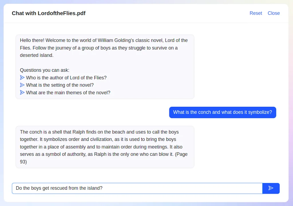 ChatPDF screenshot 2 of 3