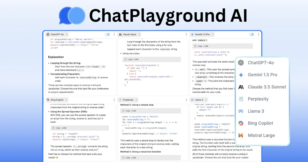 ChatPlayground.ai screenshot 2 of 6
