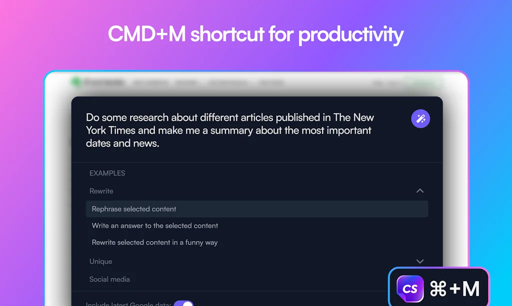 ChatSonic - ChatGPT Chrome Extension screenshot 6 of 8