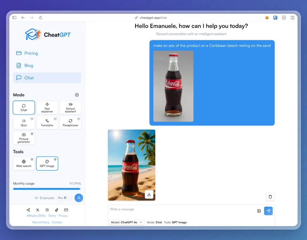 CheatGPT screenshot 2 of 4