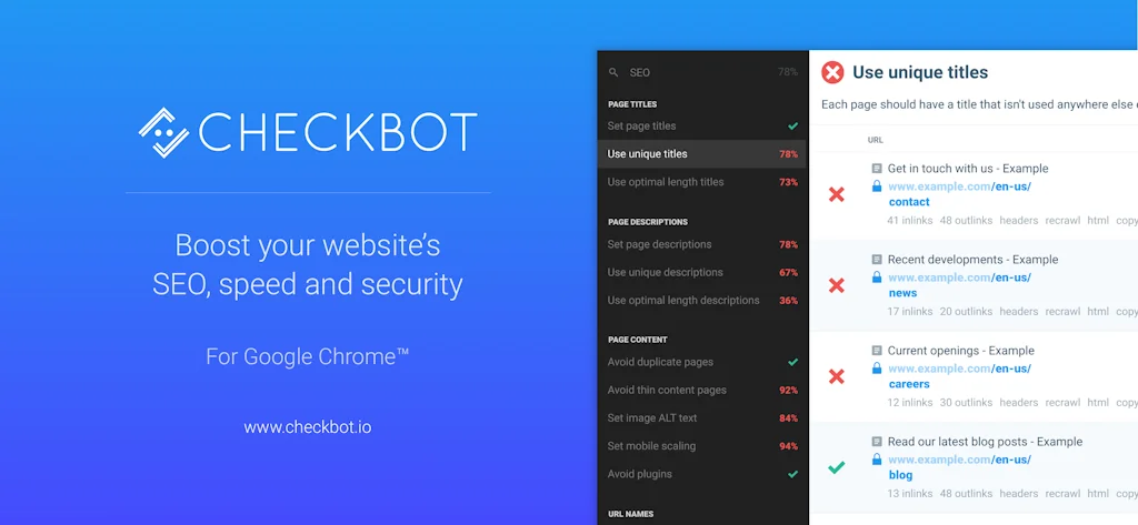 Checkbot for Chrome Beta screenshot 6 of 6