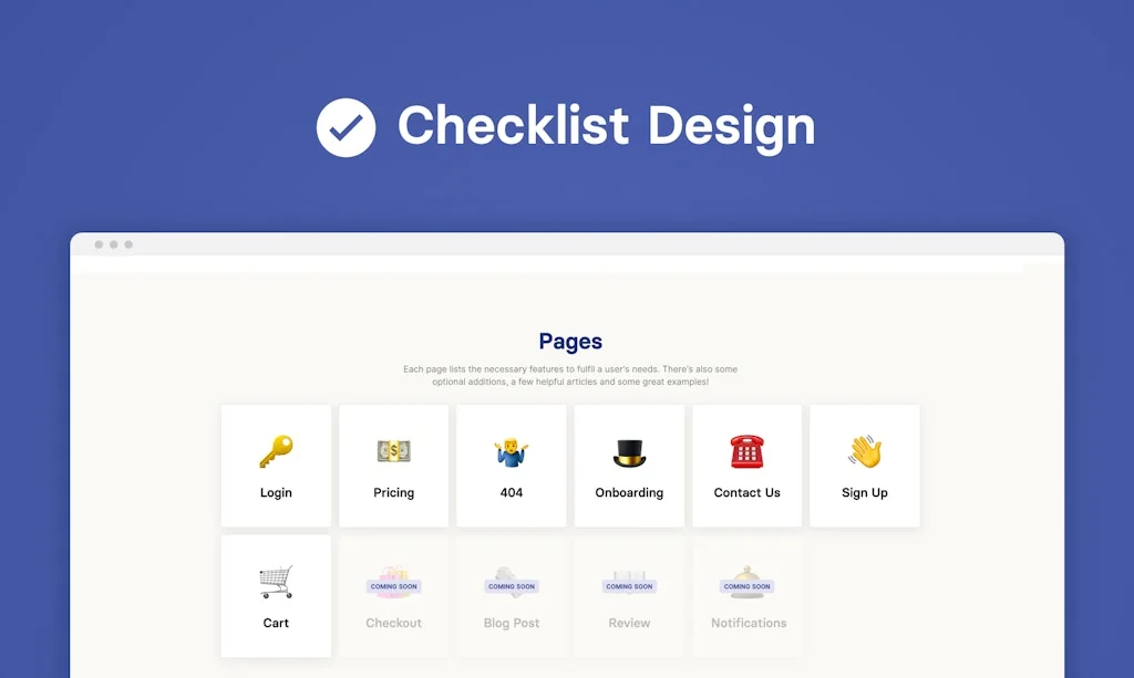Checklist Design screenshot 1 of 3