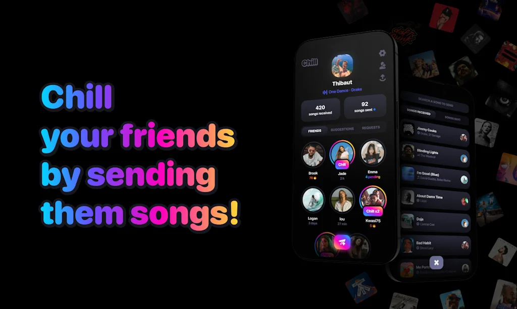 Chill App - Your friends’ songs screenshot 2 of 5
