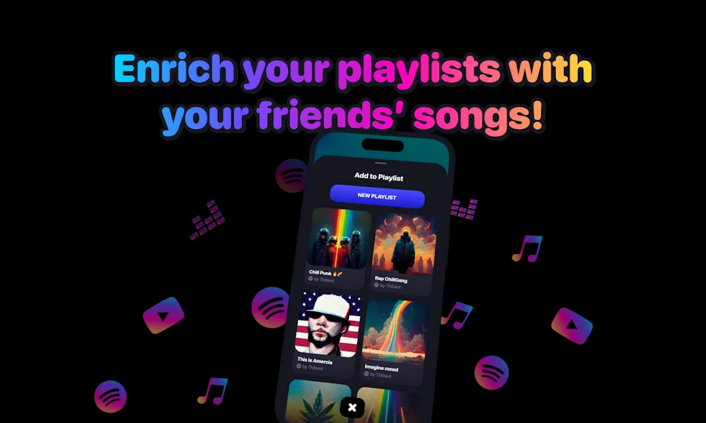 Chill App - Your friends’ songs screenshot 4 of 5