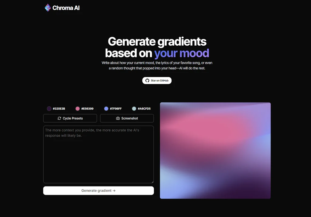 Chroma AI screenshot 1 of 1