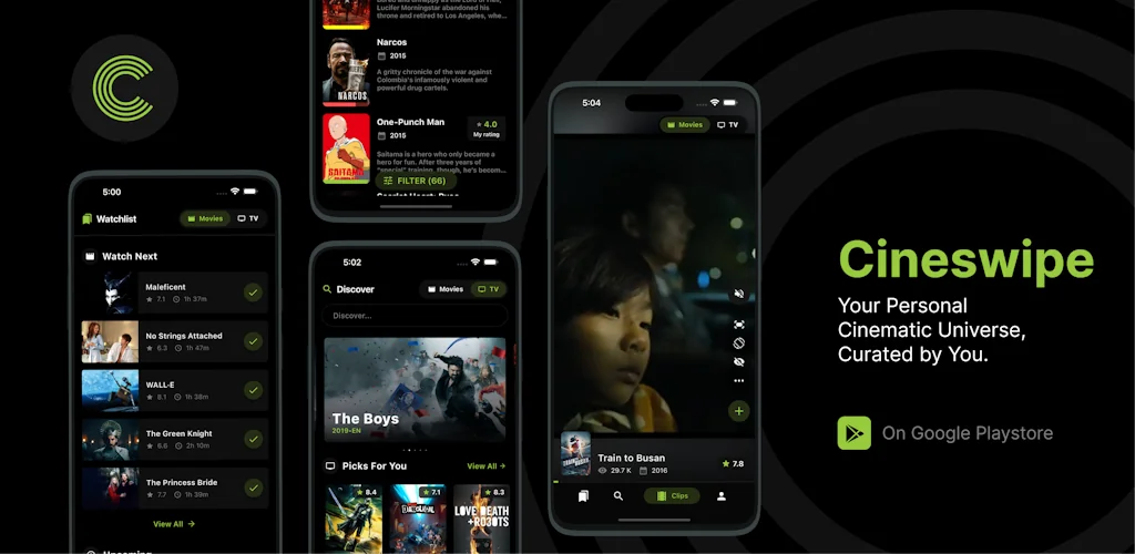 Cineswipe screenshot 1 of 7