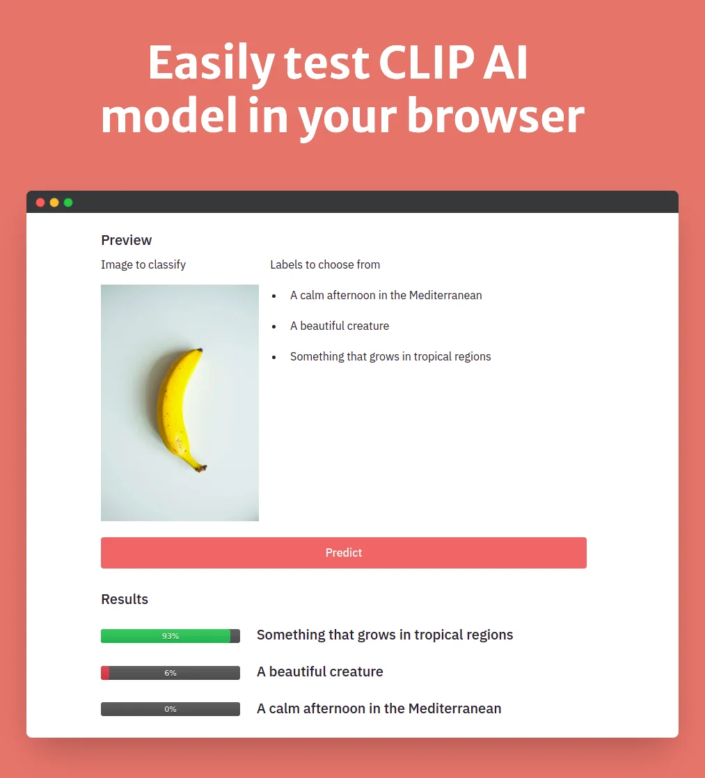 CLIP Playground screenshot 1 of 3