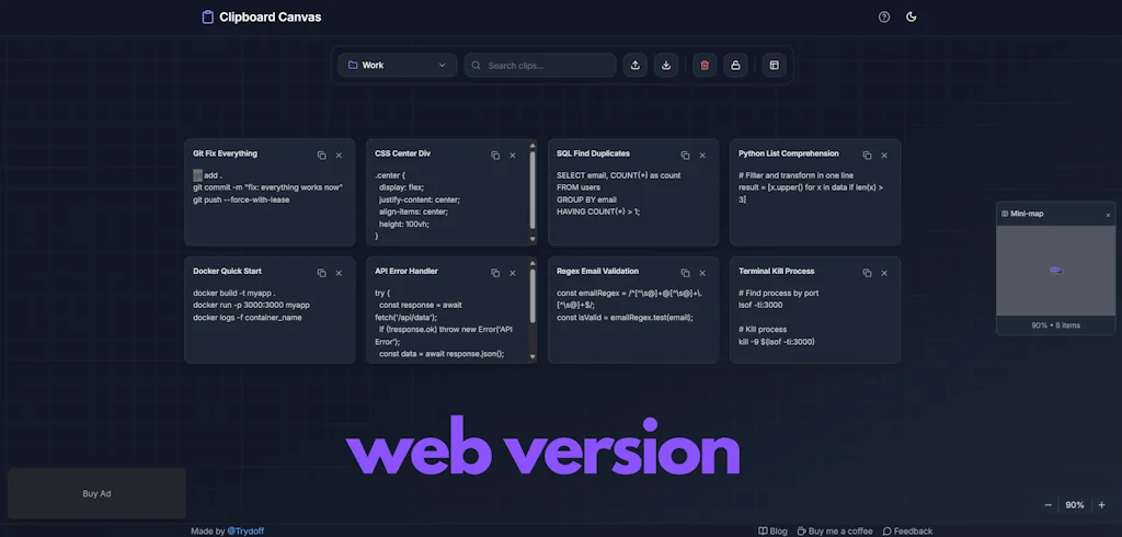 Clipboard Canvas v2.0 screenshot 1 of 2