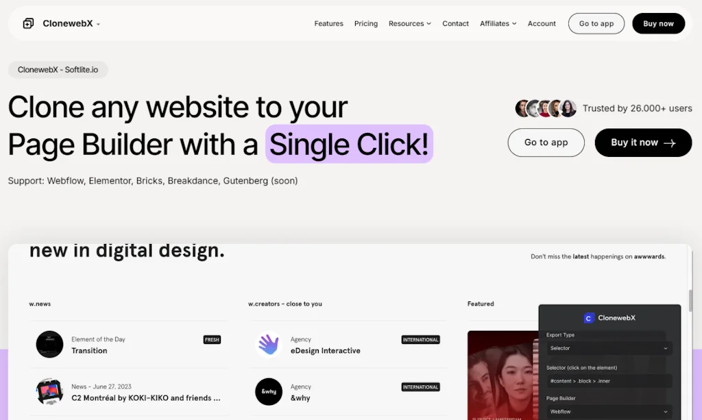 ClonewebX screenshot 1 of 4