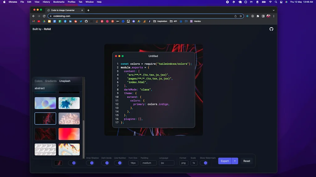 Code to Image Converter screenshot 3 of 6