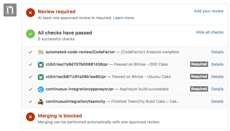 CodeFactor screenshot 1 of 6