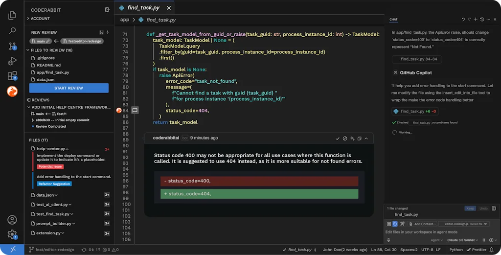 CodeRabbit screenshot 1 of 7