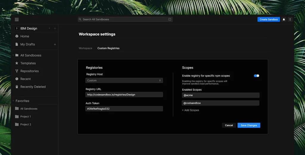 CodeSandbox screenshot 4 of 5