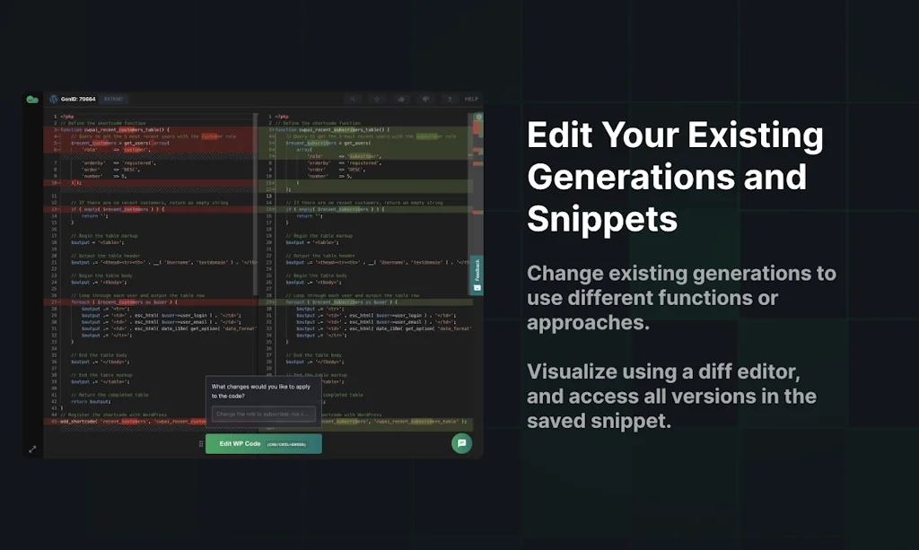 CodeWP AI screenshot 3 of 6