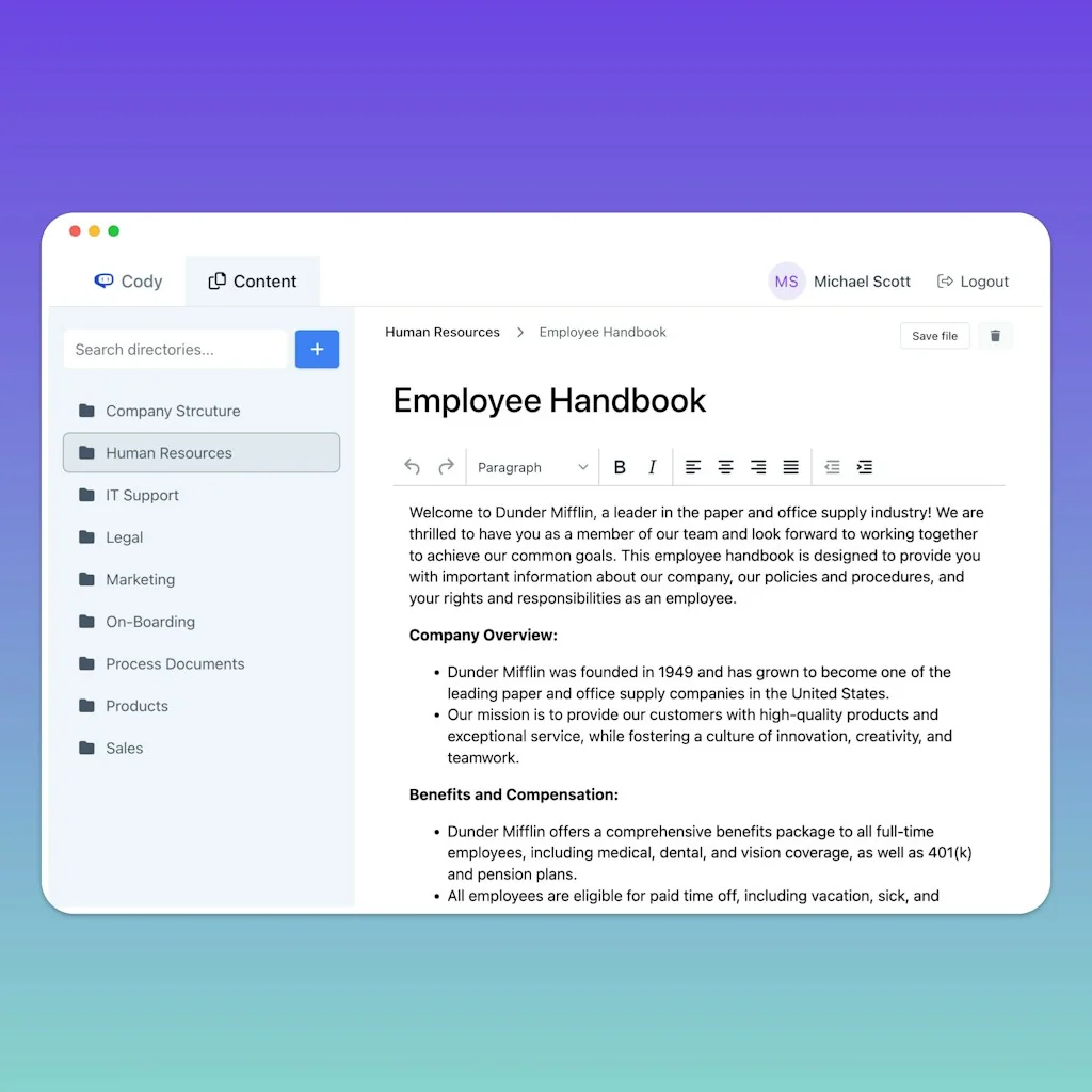 Cody - AI for Business screenshot 4 of 4
